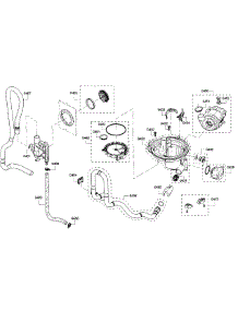Pump Section parts for Bosch Dishwasher SHX3AR72UC/22 from AppliancePartsPros.com
