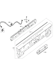 Control Panel parts for Bosch Dishwasher SHXN8U55UC/06 from AppliancePartsPros.com