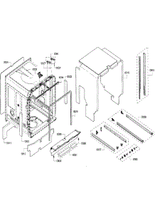 Cabinet parts for Bosch Dishwasher SHXN8U55UC/06 from AppliancePartsPros.com