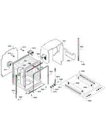 Cabinet parts for Bosch Dishwasher S45KMK15UC/60 from AppliancePartsPros.com