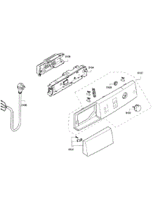 Control Panel parts for Bosch Dryer WTE86300US/08 from AppliancePartsPros.com