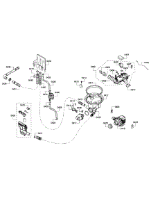 Pump parts for Bosch Dishwasher S45KMK15UC/60 from AppliancePartsPros.com