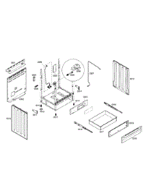 Side Panels  /  Drawer parts for Bosch Range HGS5052UC/01 from AppliancePartsPros.com