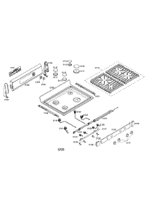 Cooktop parts for Bosch Range HGS5042UC/01 from AppliancePartsPros.com
