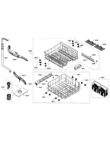 Baskets parts for Bosch Dishwasher SHX3AR72UC/19 from AppliancePartsPros.com