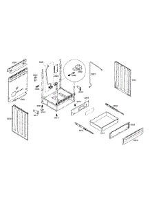 Drawer  /  Side Panels parts for Bosch Range HGS5062UC/01 from AppliancePartsPros.com