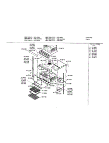 Lower Body parts for Bosch Wall Oven HBN755AUC/01 from AppliancePartsPros.com