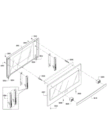 Door parts for Bosch Wall Oven HSLP451UC/01 from AppliancePartsPros.com