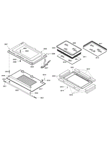 Door parts for Bosch Wall Oven HBN645AUC/01 from AppliancePartsPros.com
