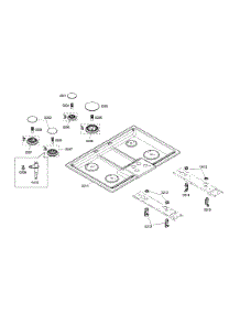 Maintop parts for Bosch Cooktop NGM5024UC/01 from AppliancePartsPros.com