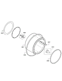 Drum Assembly parts for Bosch Dryer WTE86300US/08 from AppliancePartsPros.com