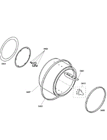 Drum Assembly parts for Bosch Dryer WTE86300US/06 from AppliancePartsPros.com