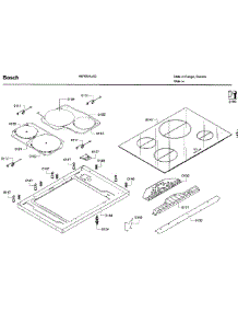 Cooktop Asy parts for Bosch Range HIIP054U/02 from AppliancePartsPros.com