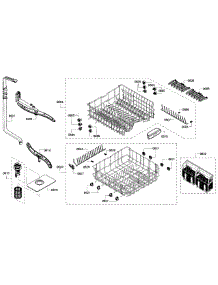 Baskets parts for Bosch Dishwasher SHX3AR72UC/21 from AppliancePartsPros.com