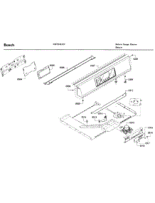 Control Panel parts for Bosch Range HIIP054U/02 from AppliancePartsPros.com