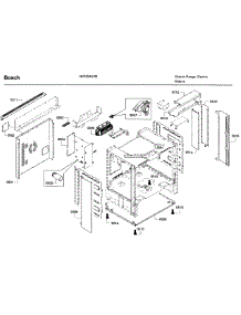 Cavity Asy 2 parts for Bosch Range HIIP054U/02 from AppliancePartsPros.com