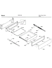 Drawer parts for Bosch Range HIIP054U/02 from AppliancePartsPros.com