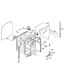 Cabinet Assembly parts for Bosch Dishwasher SHX68P05UC/53 from AppliancePartsPros.com