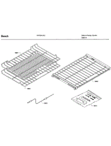 Rack parts for Bosch Range HIIP054U/02 from AppliancePartsPros.com