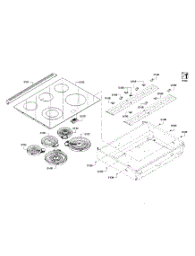 Cooktop parts for Bosch Range HEI8054U/01 from AppliancePartsPros.com