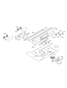 Control Panel parts for Bosch Range HEI8054U/01 from AppliancePartsPros.com