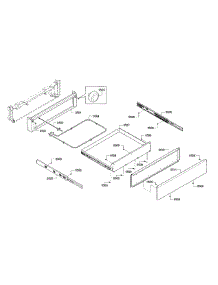 Drawer Assembly parts for Bosch Range HEI8054U/01 from AppliancePartsPros.com