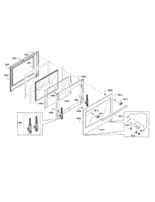 Door Assembly parts for Bosch Range HEI8054U/01 from AppliancePartsPros.com