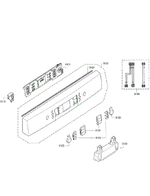 Control Panel parts for Bosch Dishwasher SGE68U55UC/98 from AppliancePartsPros.com