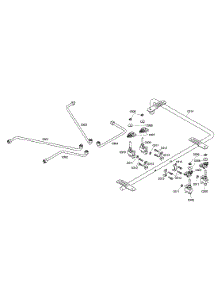 Manifold  /  Valves parts for Bosch Cooktop NGM5064UC/01 from AppliancePartsPros.com