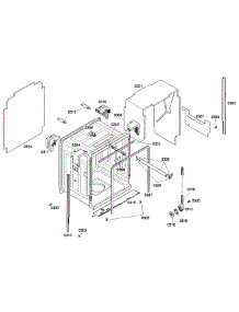Cabinet parts for Bosch Dishwasher SHE68P06UC/53 from AppliancePartsPros.com