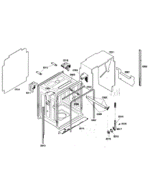 Cabinet parts for Bosch Dishwasher SHV68P03UC/53 from AppliancePartsPros.com