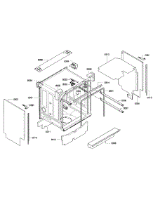 Cabinet parts for Bosch Dishwasher SHX68E15UC/01 from AppliancePartsPros.com