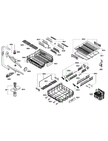 Baskets Assembly parts for Bosch Dishwasher SHX68E15UC/01 from AppliancePartsPros.com