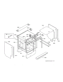 Tub parts for Bosch Dishwasher SHX9ER55UC/01 from AppliancePartsPros.com