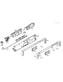 Control Panel parts for Bosch Dishwasher SHV99A13UC/19 from AppliancePartsPros.com