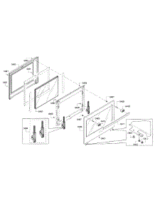 Door-Upper parts for Bosch Wall Oven HBL5551UC/01 from AppliancePartsPros.com