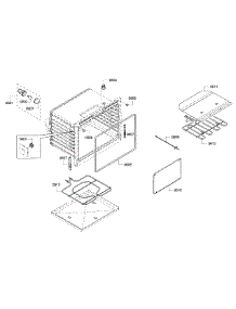 Cavity-Lower parts for Bosch Wall Oven HBL5551UC/01 from AppliancePartsPros.com
