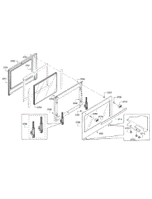 Door-Lower parts for Bosch Wall Oven HBL5551UC/01 from AppliancePartsPros.com