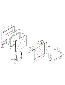 Door Lower parts for Bosch Wall Oven HBL5660UC/04 from AppliancePartsPros.com