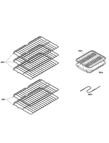 Shelfs parts for Bosch Wall Oven HBL5660UC/04 from AppliancePartsPros.com