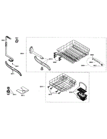 Baskets parts for Bosch Dishwasher SHE42L16UC/37 from AppliancePartsPros.com