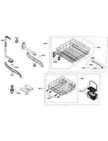 Baskets parts for Bosch Dishwasher SHE42L16UC/46 from AppliancePartsPros.com