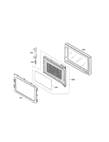 Door parts for Bosch Wall Oven HBL5760UC/01 from AppliancePartsPros.com