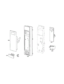 Escutcheon parts for Bosch Wall Oven HBL5760UC/01 from AppliancePartsPros.com