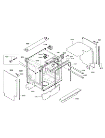 Frame parts for Bosch Dishwasher SHE9PT55UC/73 from AppliancePartsPros.com