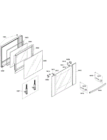 Door Assembly parts for Bosch Wall Oven HBL5650UC/04 from AppliancePartsPros.com
