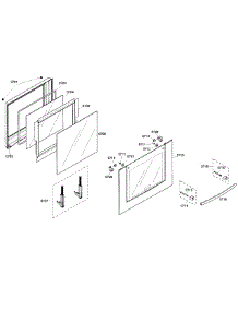 Door Assembly parts for Bosch Wall Oven HBL5650UC/04 from AppliancePartsPros.com