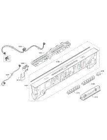 Control Panel parts for Bosch Dishwasher SHP65TL5UC/07 from AppliancePartsPros.com