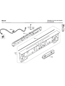 Control Panel parts for Bosch Dishwasher SHPM78W56N/01 from AppliancePartsPros.com