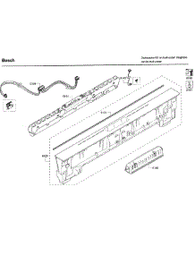 Control Panel parts for Bosch Dishwasher SHX68T55UC/09 from AppliancePartsPros.com